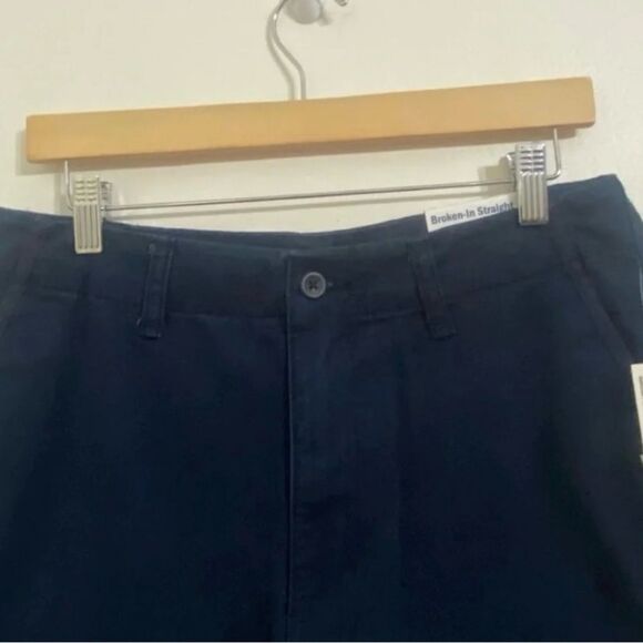 NWT OLD NAVY Shorts Chino Size 33 Navy Broken In Straight Adult - Picture 5 of 10